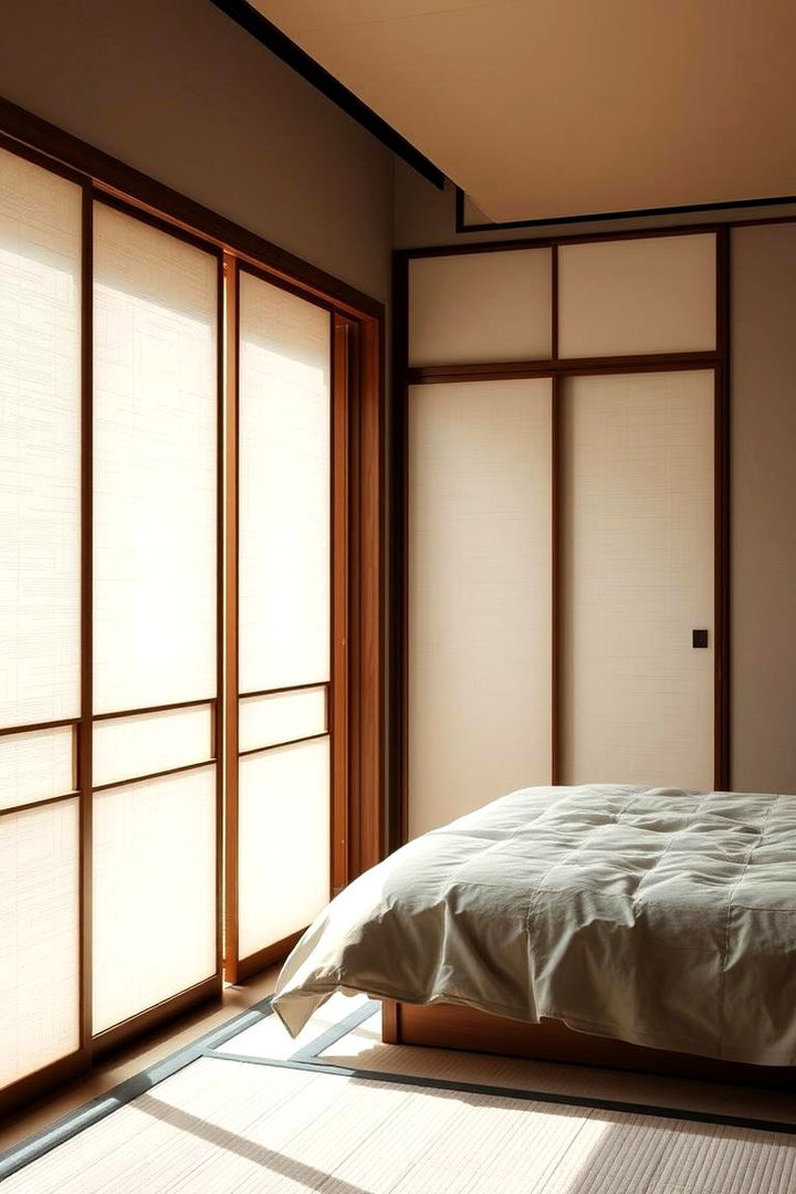 Sliding Shoji Elegance - 22 Japanese Bedroom Design Ideas