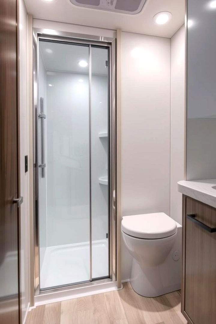 Sliding or Pocket Doors for Saving Space - 22 Small Rv Bathroom Ideas