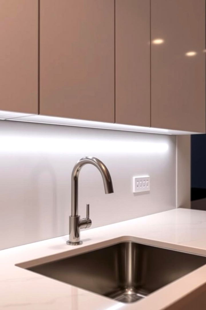 Slim LED Bar Fixtures for Modern Elegance - 22 Kitchen Sink Lighting Ideas