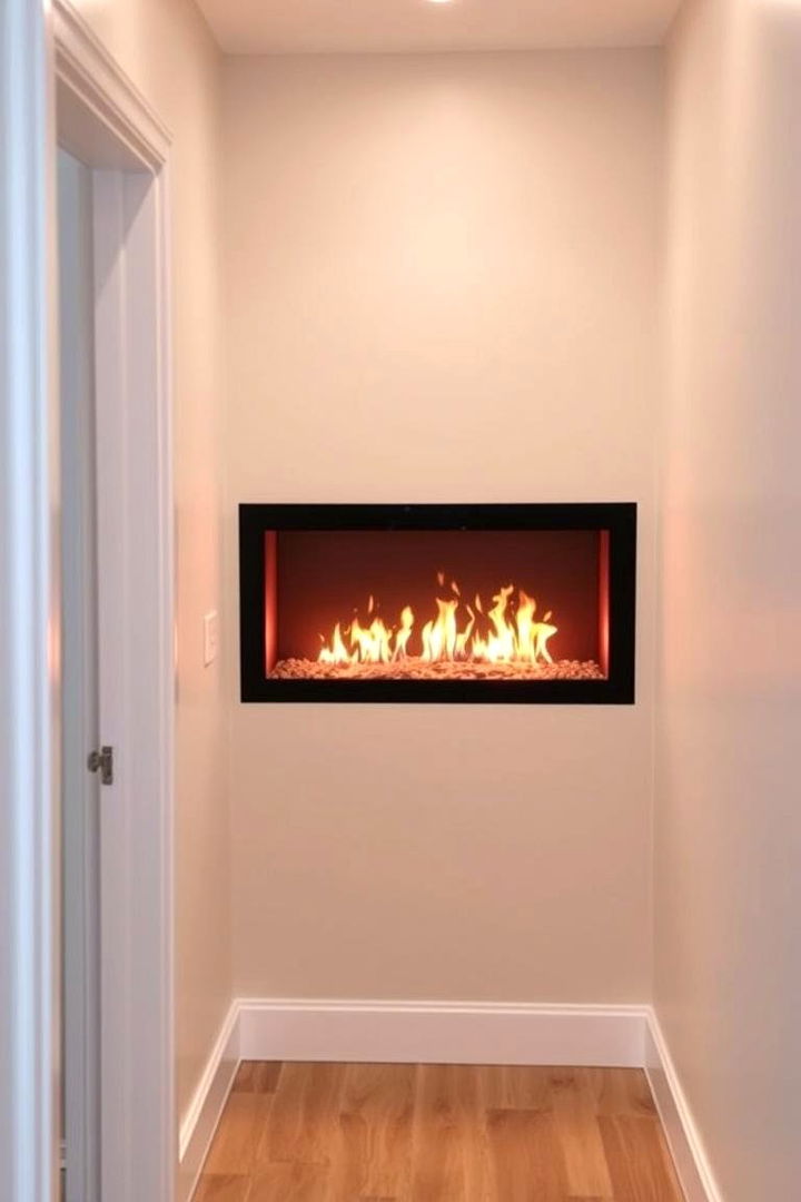 Slim Profile for Narrow Spaces - 22 linear fireplace ideas