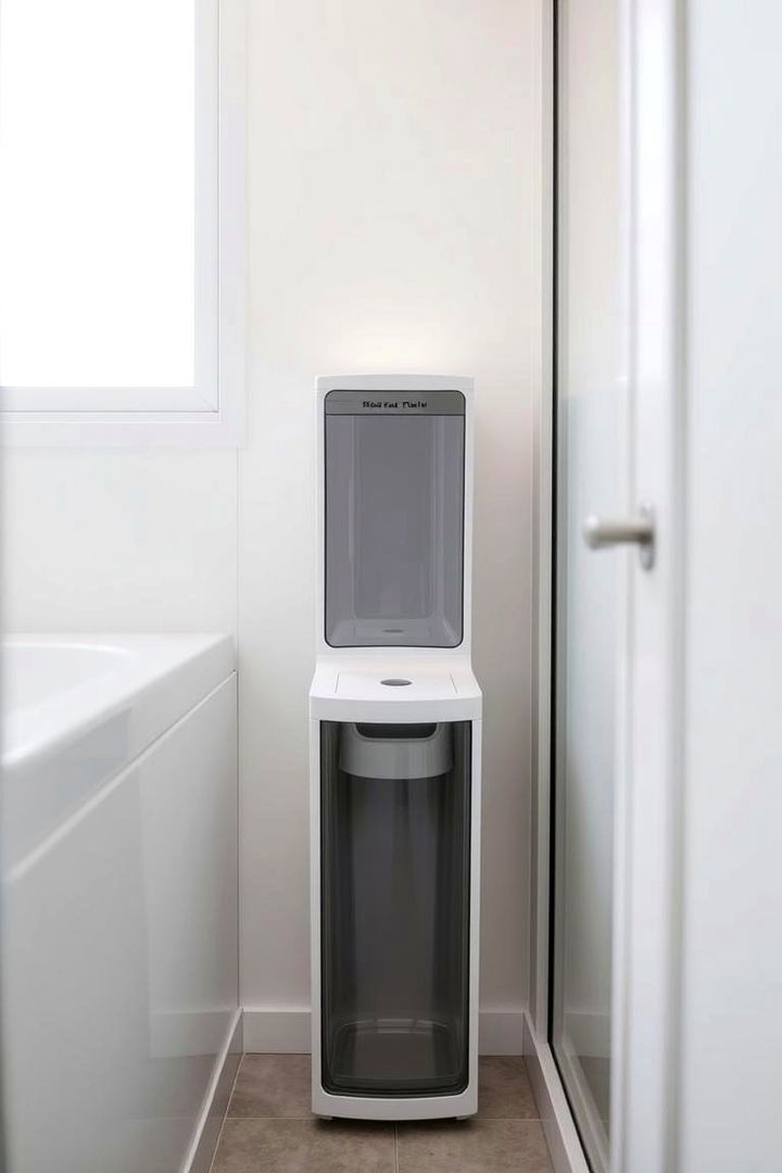 Slim Vertical Bins - 22 Pedestal Sink Storage Ideas