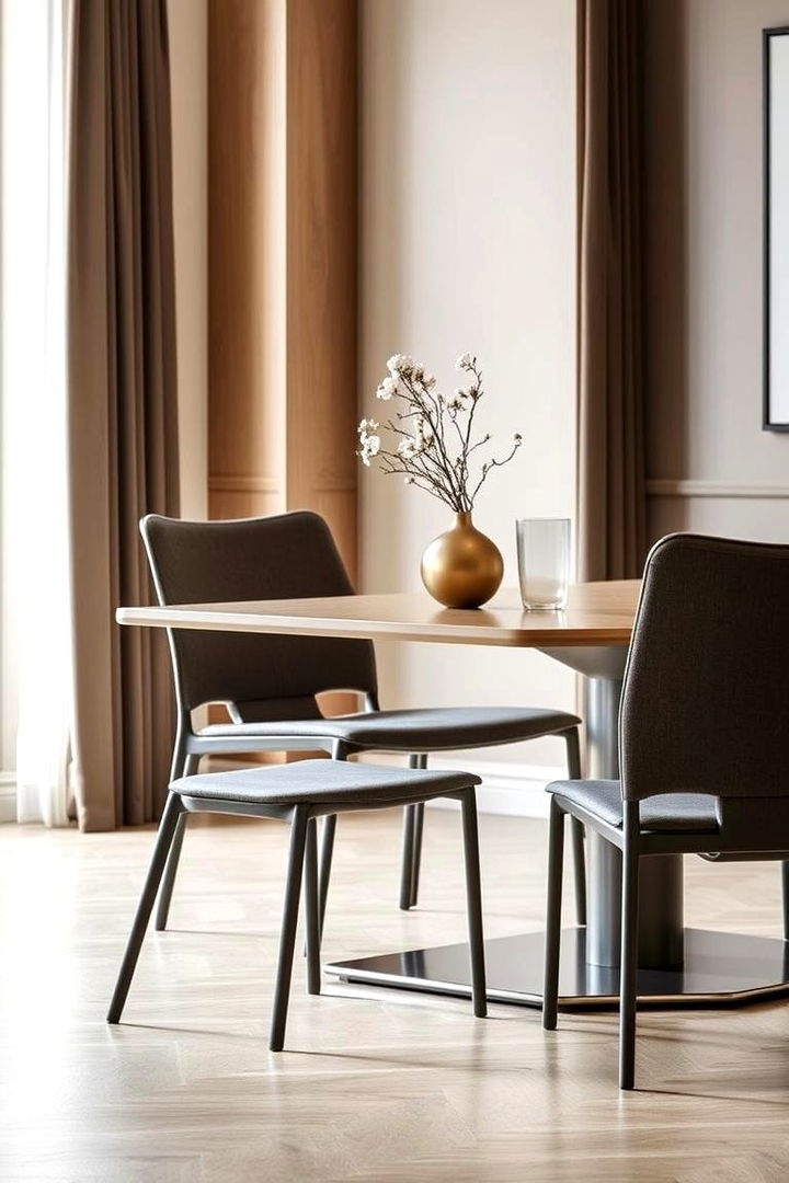 Slimline Chairs - 22 Small Dining Room Ideas