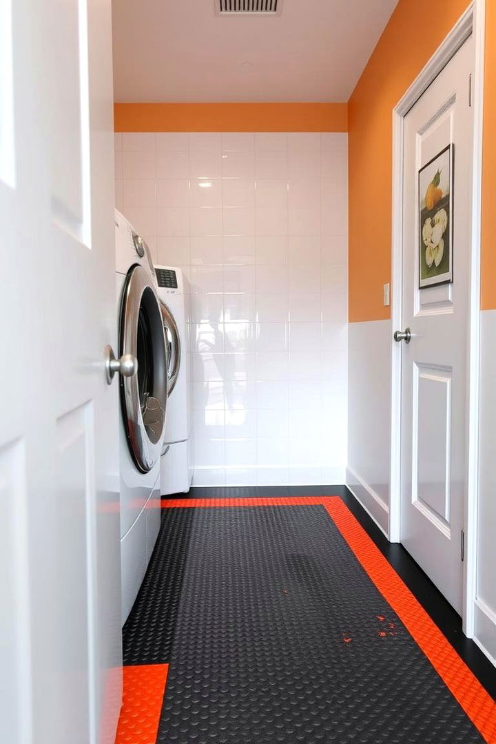 Slip Resistant Rubber Flooring - 22 Laundry Room Floor Ideas