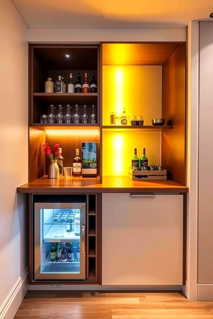 Small Space Magic Mini Bar - 22 Mini Bar Ideas