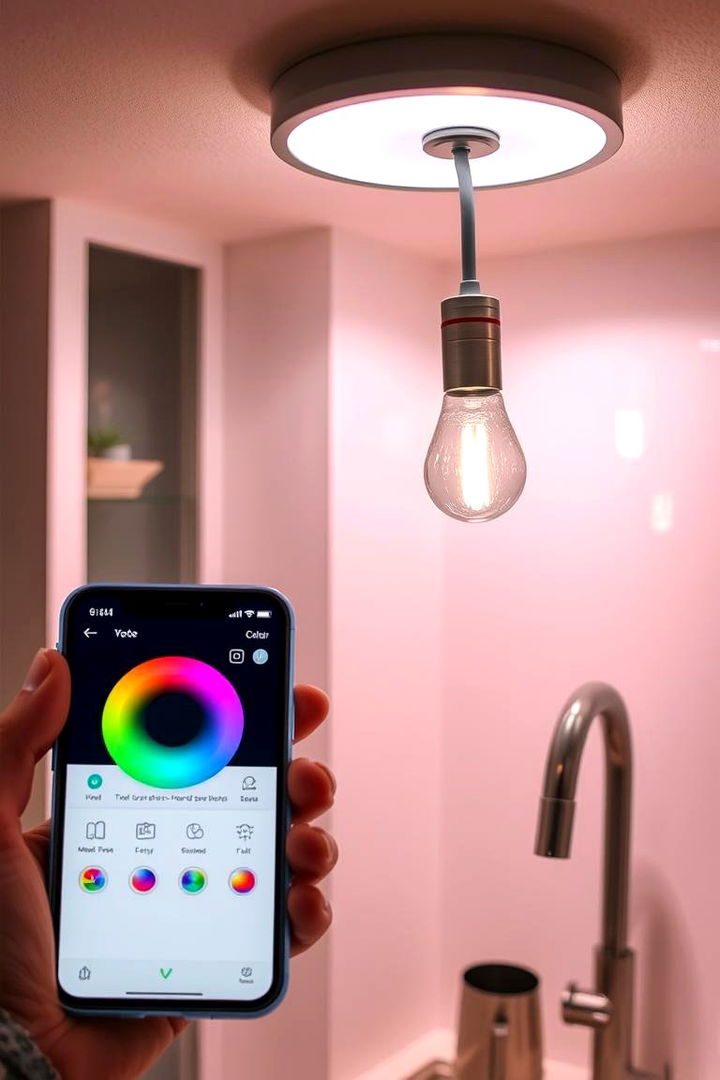 Smart App Controlled Lights - 22 Small Kitchen Lighting Ideas