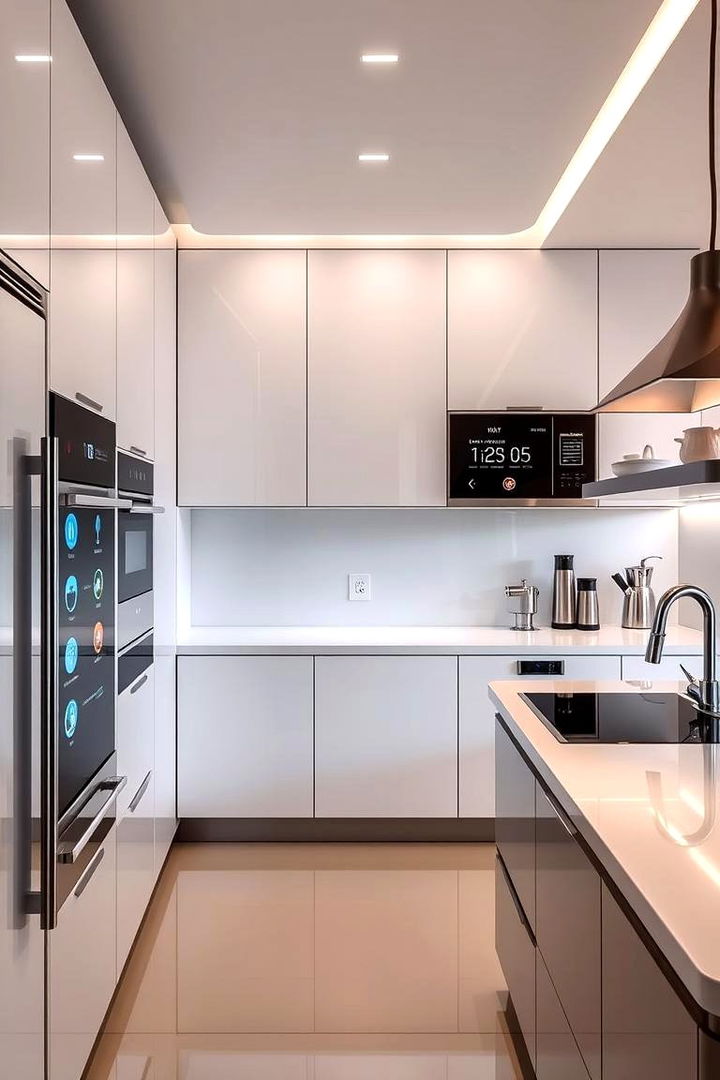 Smart Appliances Integration - 22 One Wall Kitchen Ideas