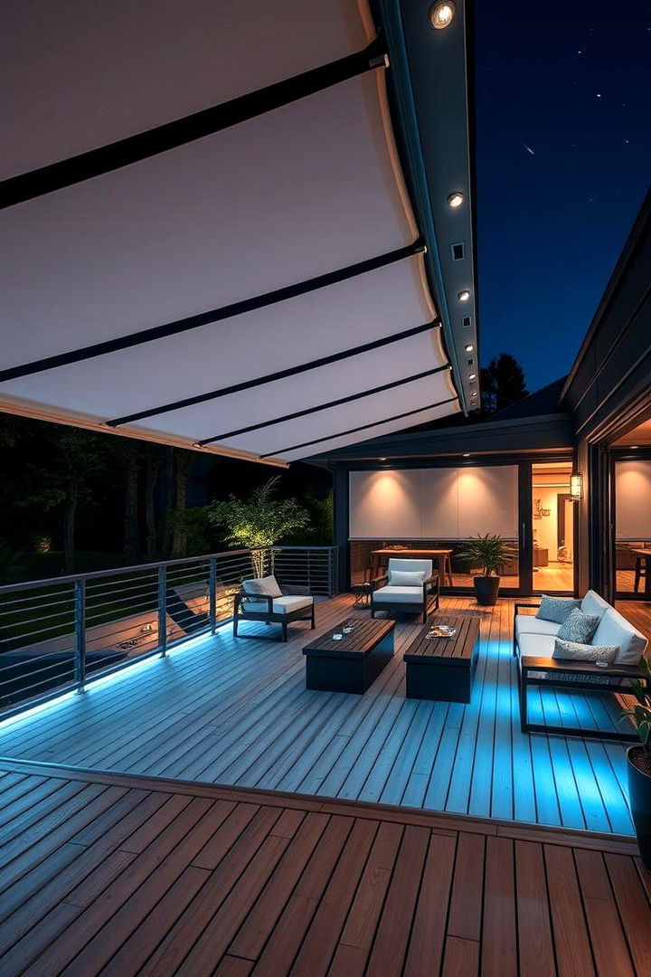 Smart Automation Integration - 22 Partially Covered Deck Ideas