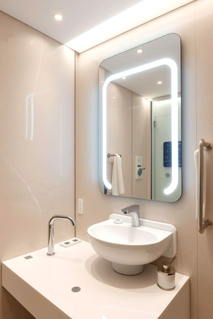 Smart Bathroom Technology - 22 Beige Bathroom Ideas