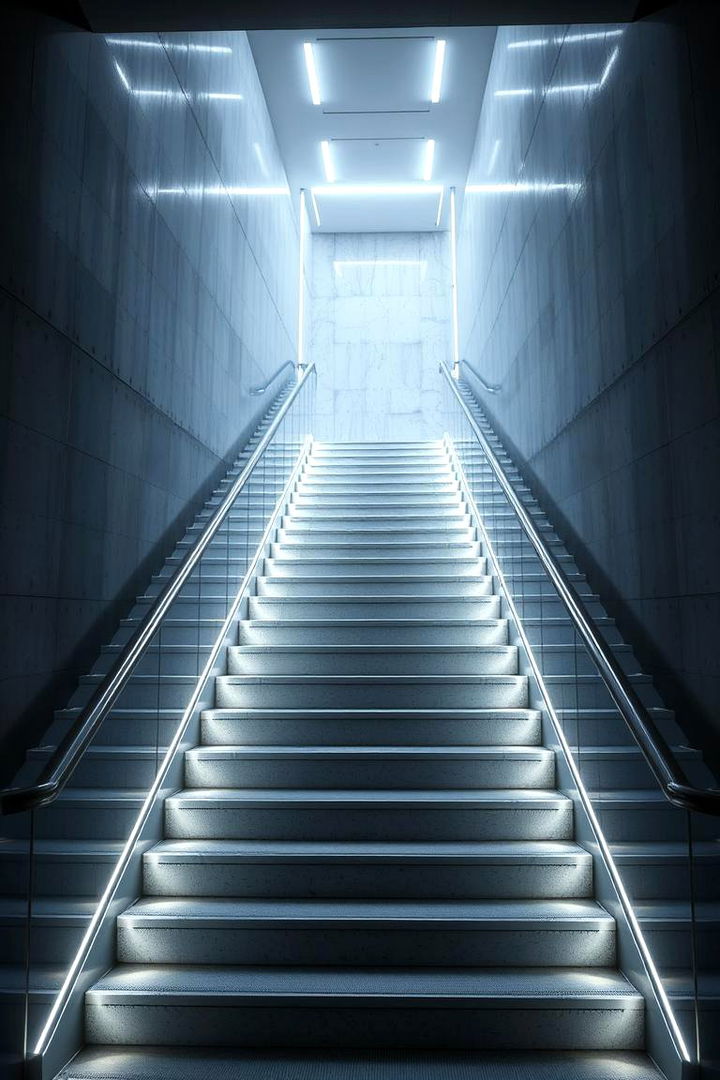 Smart Controlled Brightness - 22 Staircase Lighting Ideas