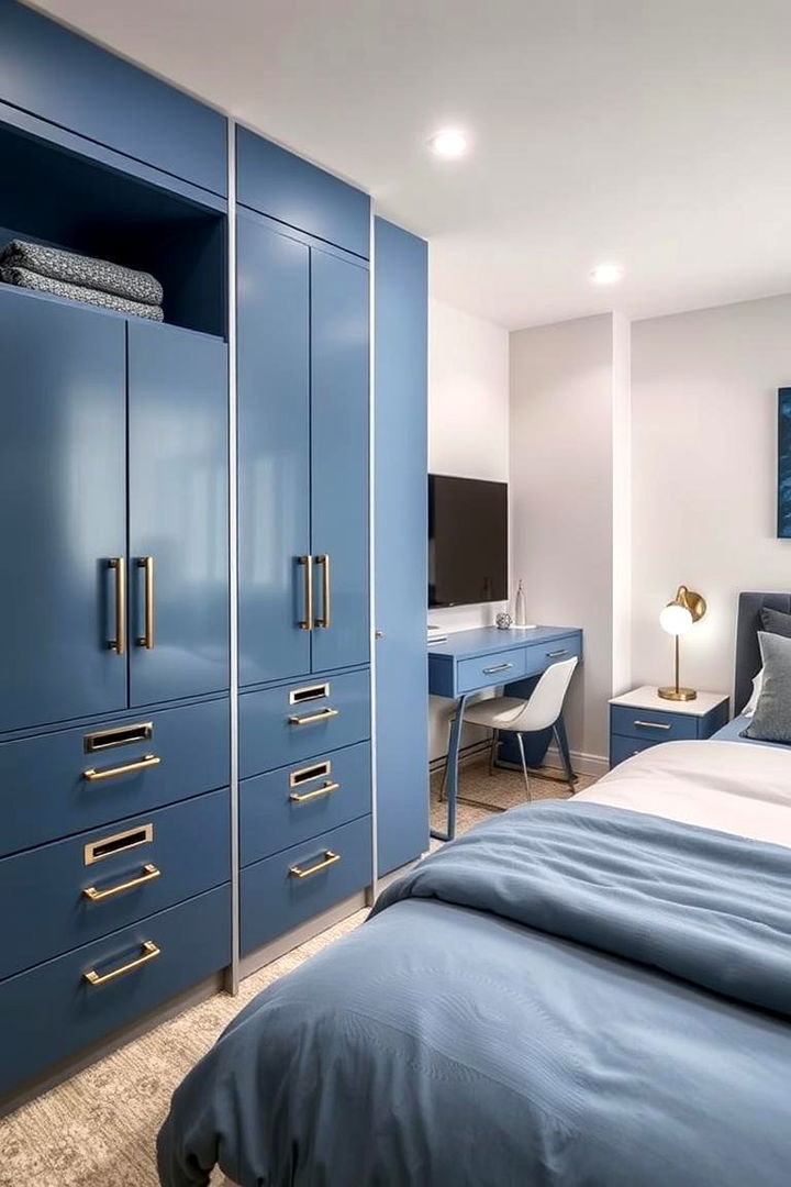 Smart Decorative Solutions - 22 Blue and Gold Bedroom Ideas