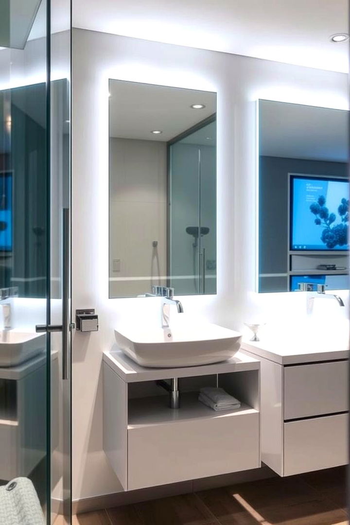 Smart Fixture Integration - 22 Small Master Bathroom Ideas