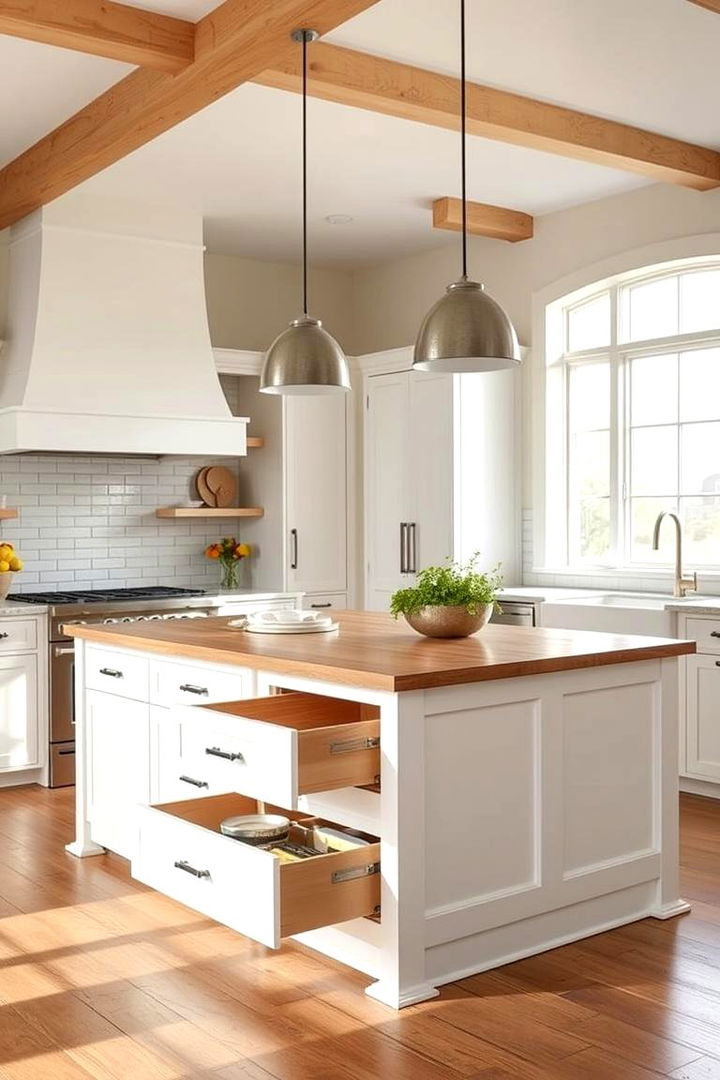 Smart Functional Layout - 22 Farmhouse Kitchen Island Ideas