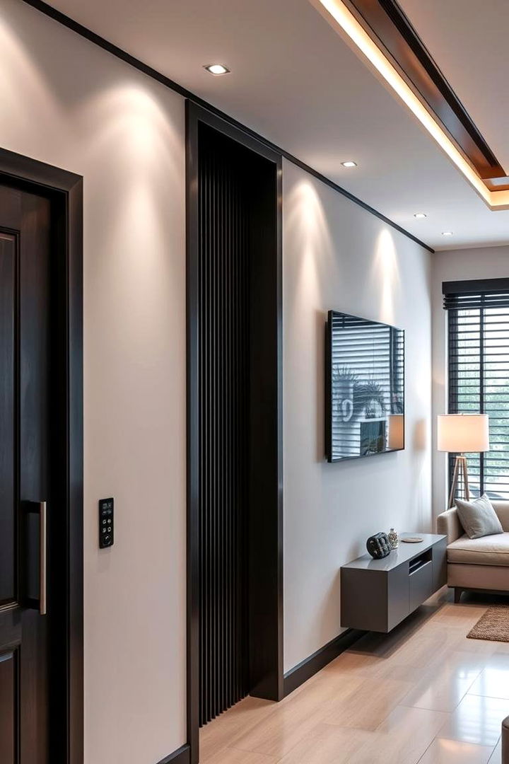 Smart Home Aesthetic Integration - 22 Black Trim Interiors
