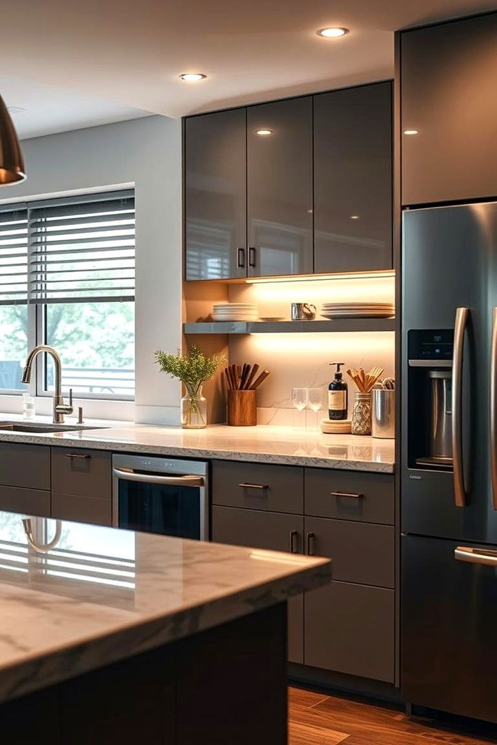 Smart Home Connectivity Features - 22 Kitchen Peninsula Ideas