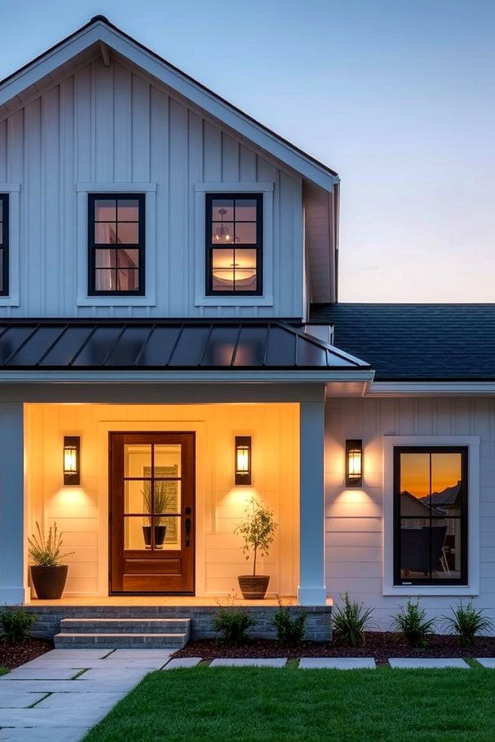 Smart Home Exterior Features - 22 Modern Farmhouse Exterior