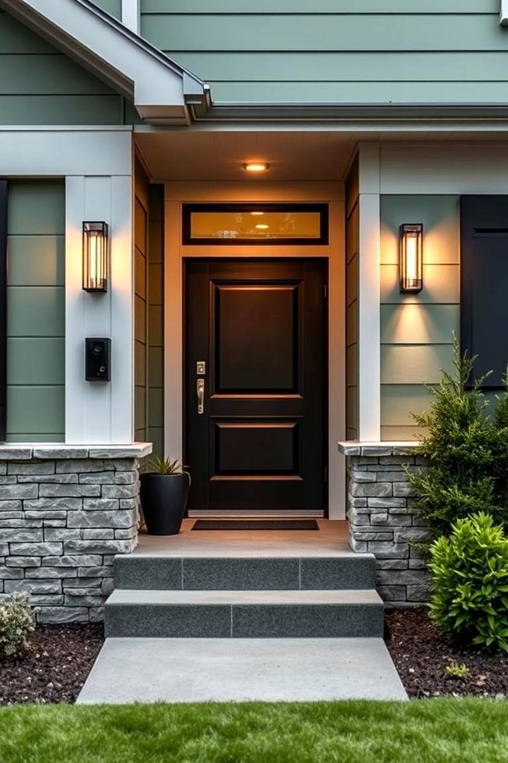 Smart Home Exterior Integration - 22 Sage Green House Exterior Ideas