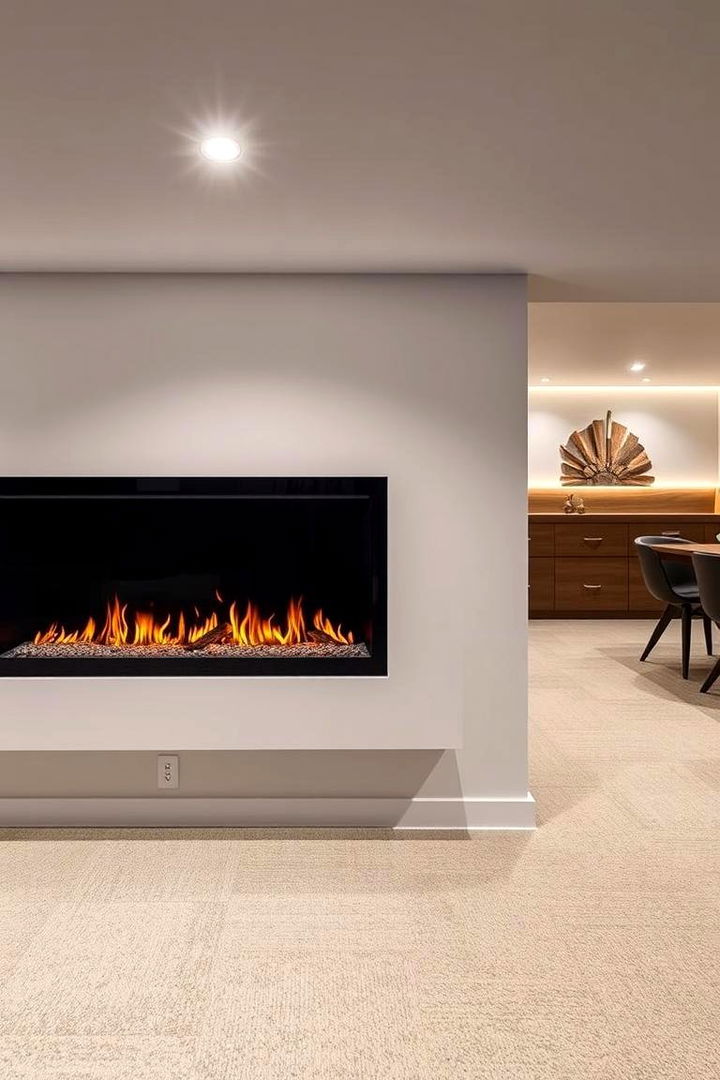 Smart Home Fireplace Integration - 22 Basement Fireplace Ideas