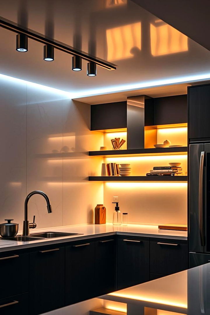 Smart Home Integrated Track Lighting - 22 Kitchen Track Lighting Ideas