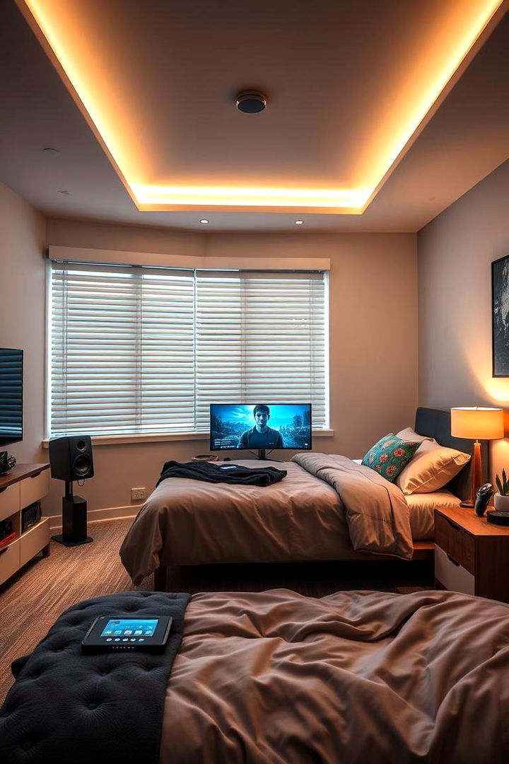 Smart Home Integration - 22 Gaming Bedroom Ideas
