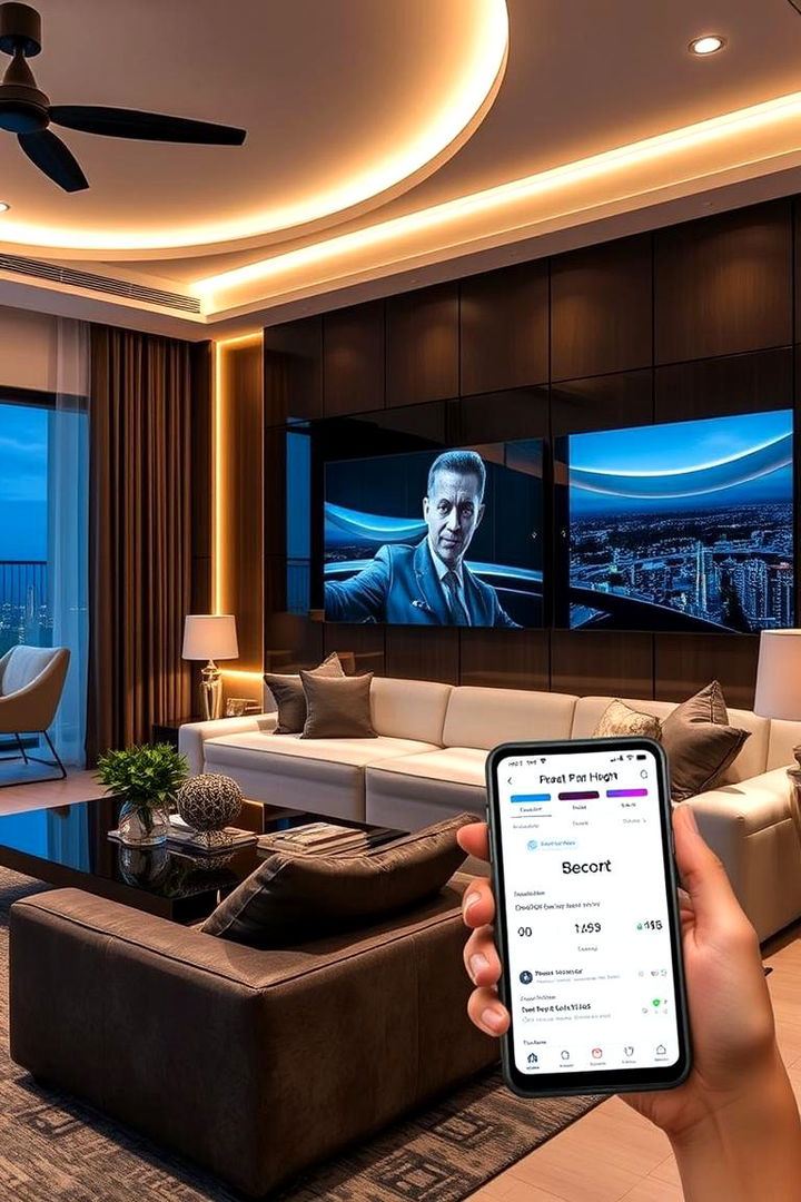 Smart Home Integration - 22 Luxury Living Room Ideas