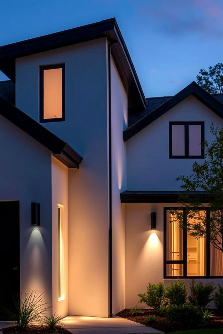 Smart Home Integration - 22 single story white house black trim