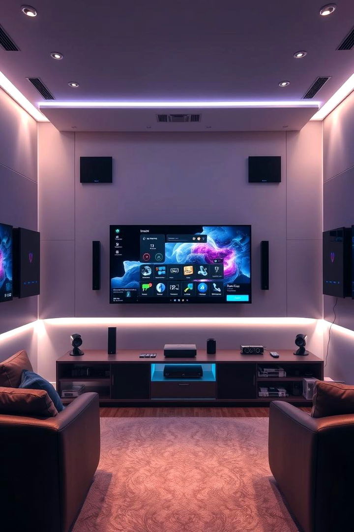 Smart Home Integration - 22 Small Media Room Ideas