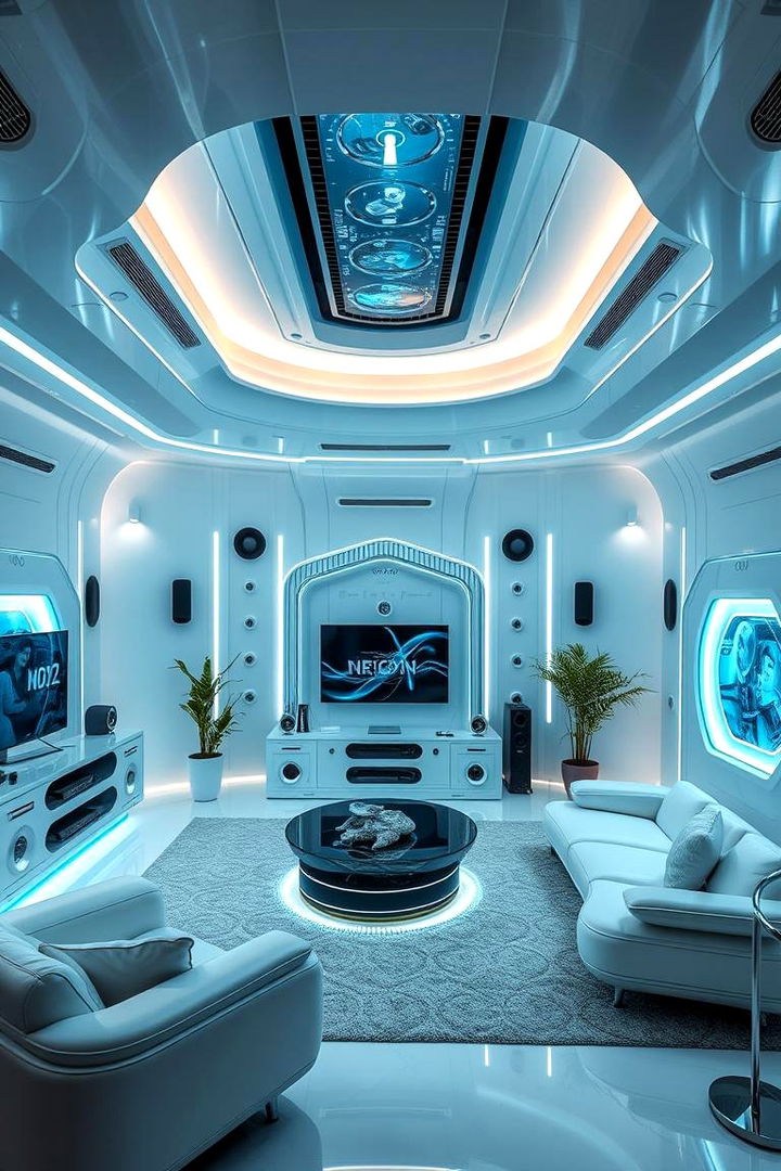 Smart Home Integration - 22 Sunken Living Room Ideas