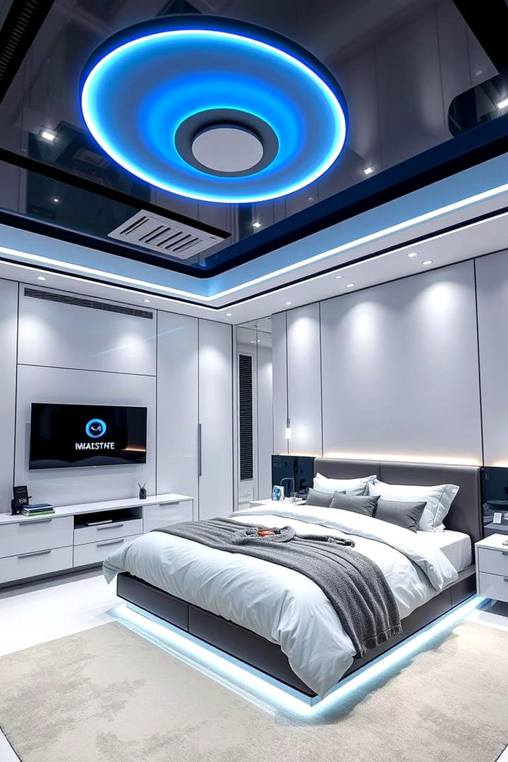 Smart Home Integration for Modern Convenience - 22 Large Bedroom Design Ideas