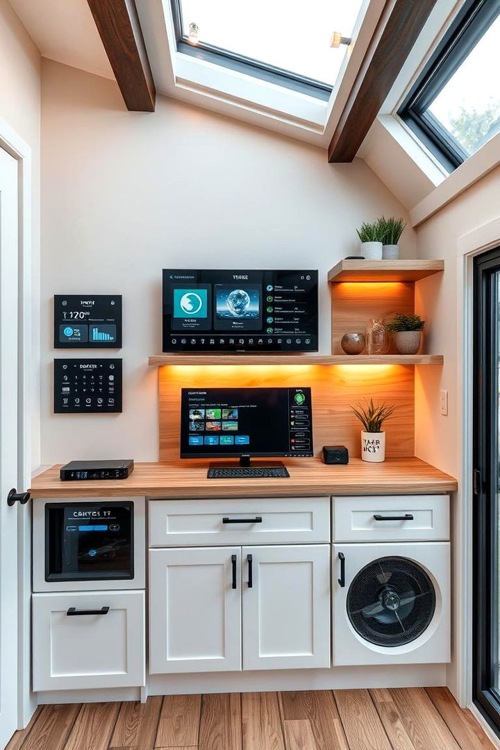 Smart Home Technology Integration - 22 Tiny House Design Ideas