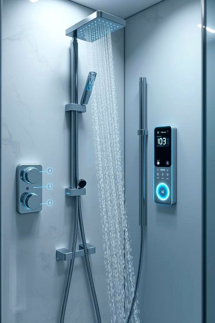 Smart Innovative Controls to Enhance Convenience - 22 Small Bathroom Walk in Shower Ideas