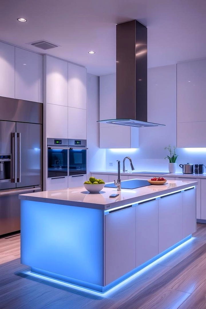 Smart Integrated Lighting Systems - 22 Kitchen Island Lighting Ideas