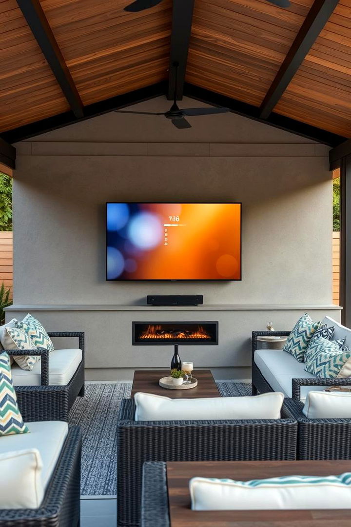 Smart Integration for Seamless Entertainment - 22 Outdoor Tv Ideas
