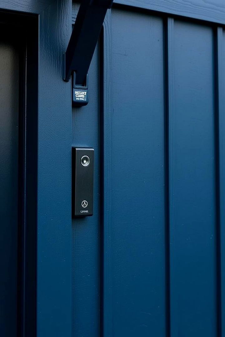 Smart Integration of Security - 22 Dark Blue House With Black Trim