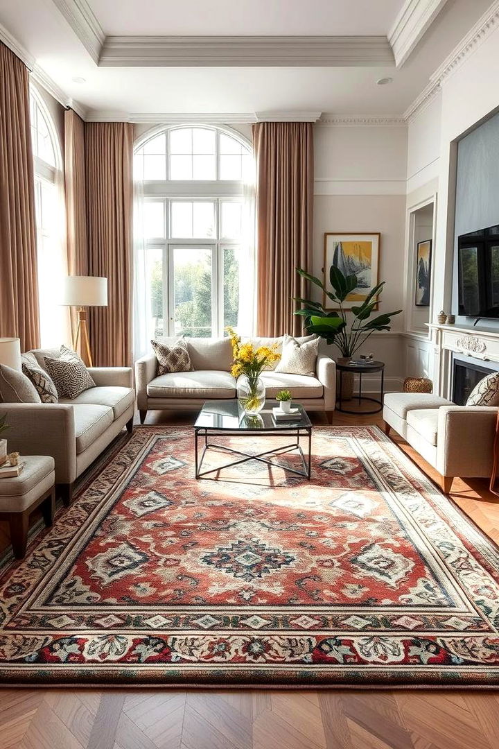 Smart Integration with Decor - 22 Living Room Rug Ideas