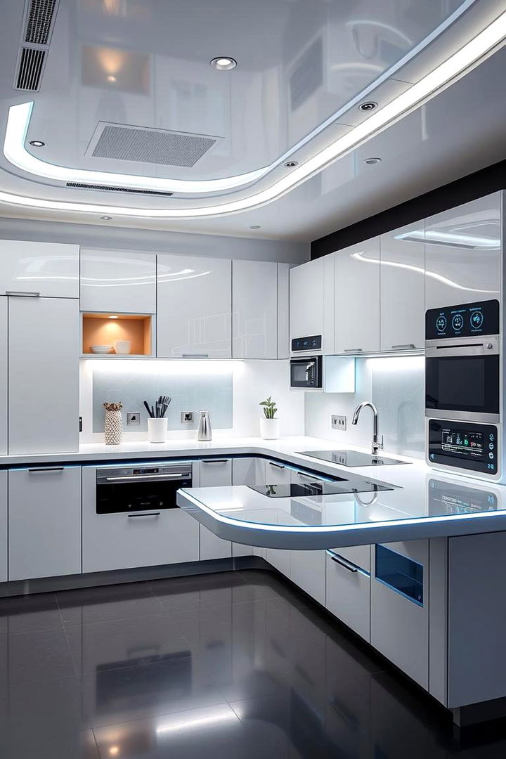 Smart Kitchen Technology - 22 U Shaped Kitchen Ideas