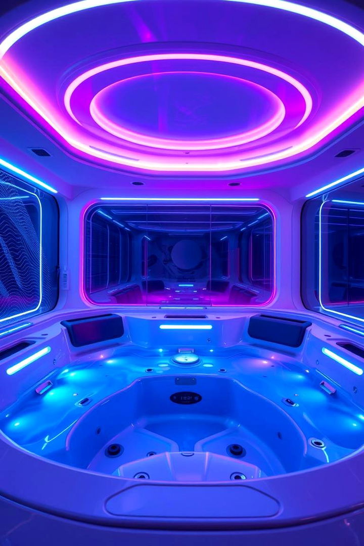 Smart Lighting Ambiance - 22 Hot Tub Decor Ideas