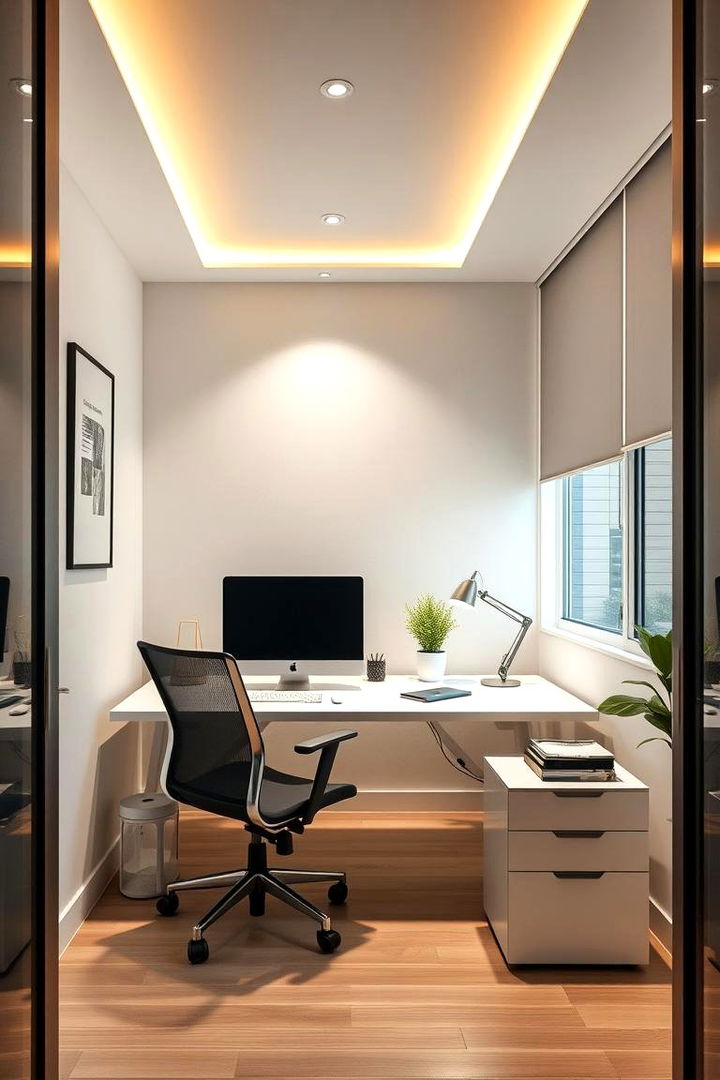 Smart Lighting Choices - 22 Small Office Ideas