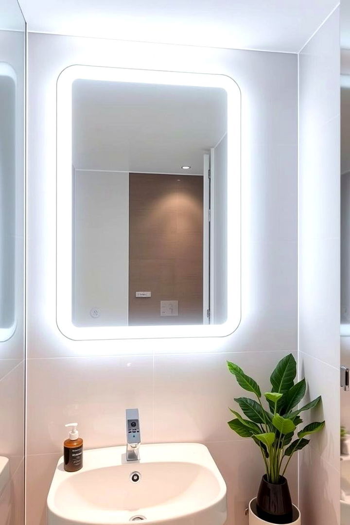 Smart Lighting Integration - 22 Bathroom Lighting Ideas Over Mirror