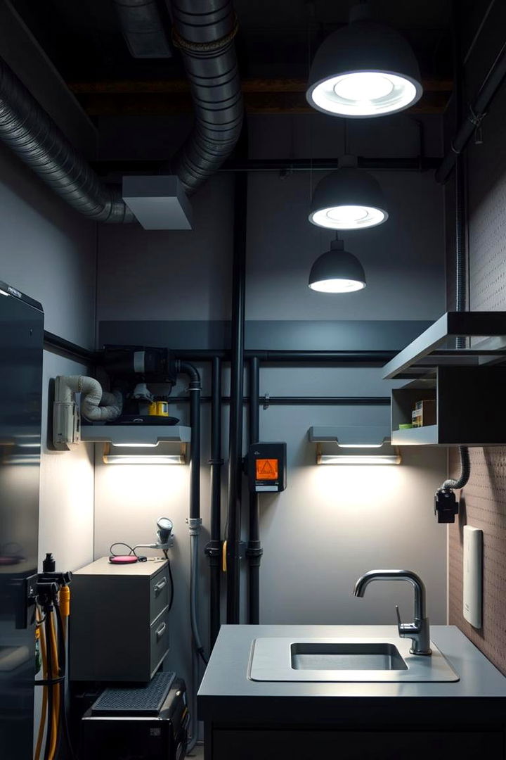 Smart Lighting Integration - 22 Utility Room Ideas