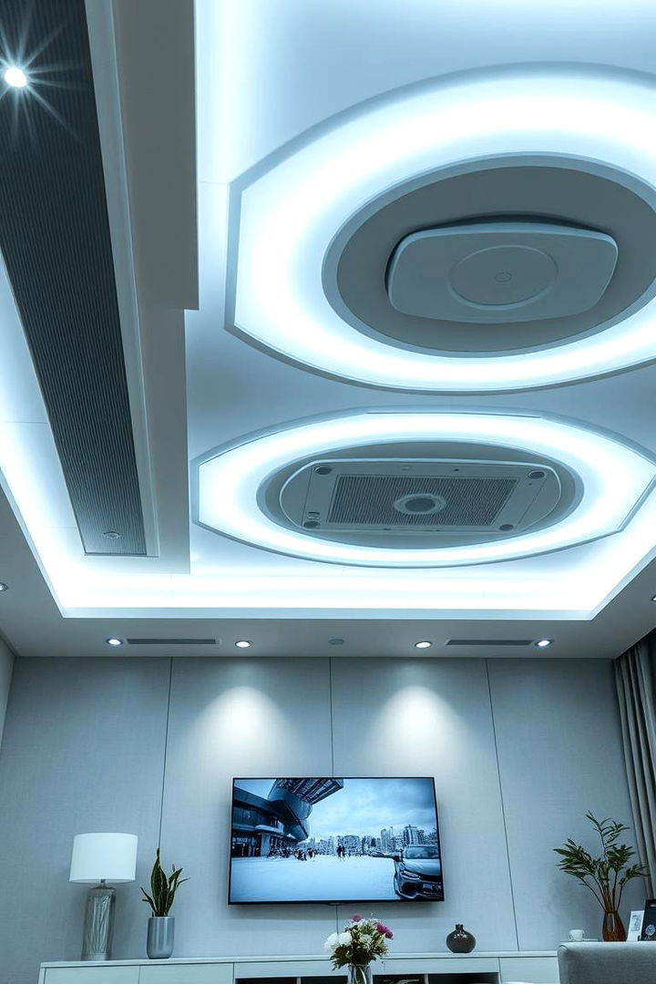 Smart Lighting Systems - 22 Living Room Ceiling Lighting Ideas