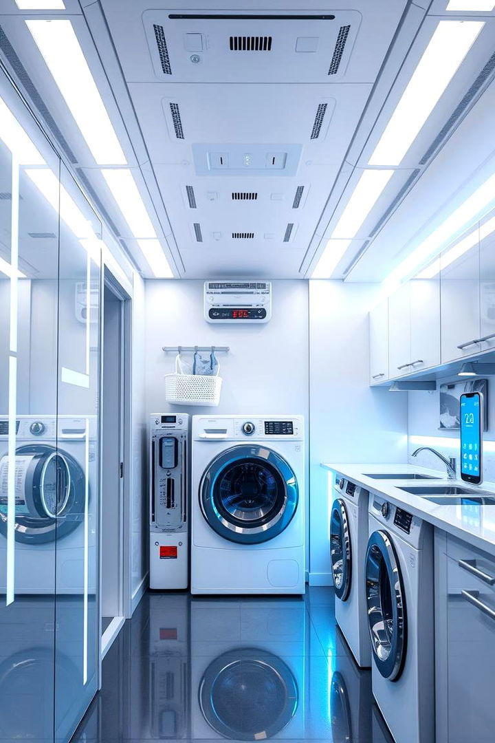 Smart Lighting Systems Integration - 22 Laundry Room Lighting Ideas