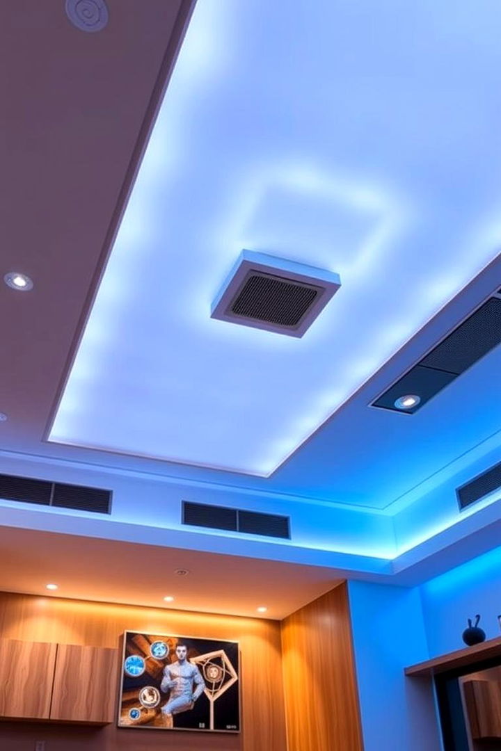 Smart Lighting Technology Enhancements - 22 Drop Ceiling Lighting Ideas