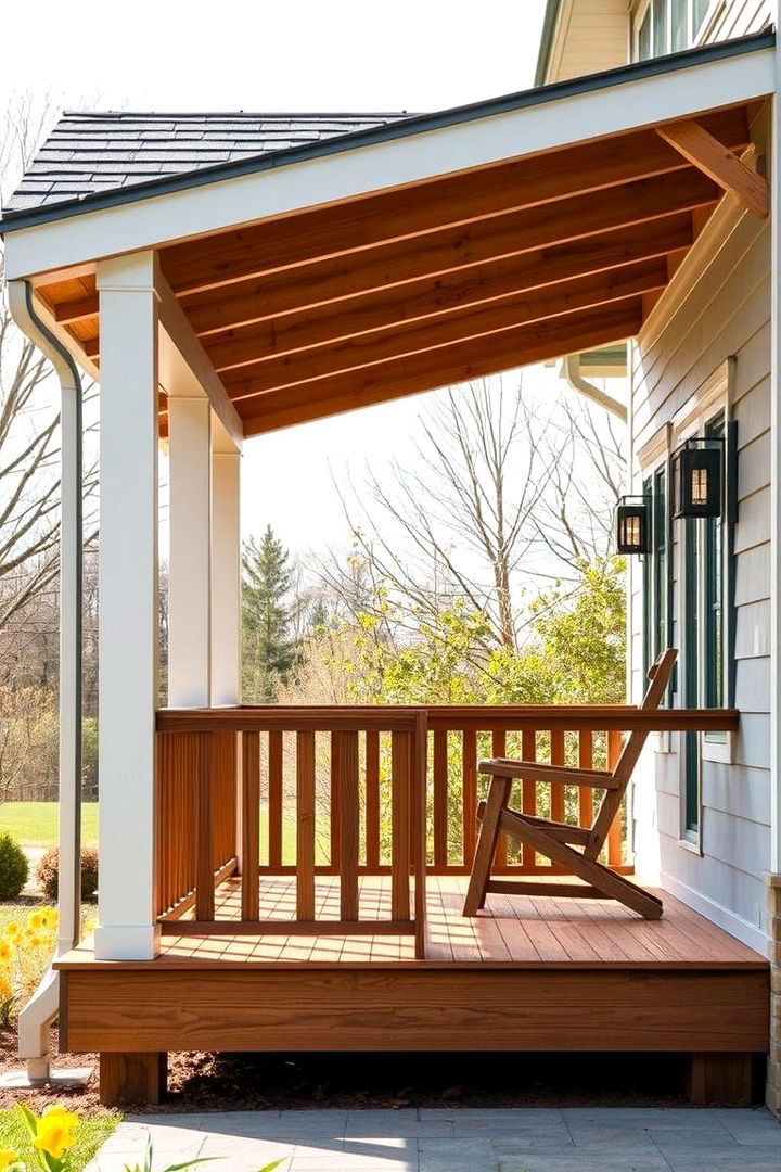 Smart Material Choices - 22 Shed Roof Porch Design Ideas