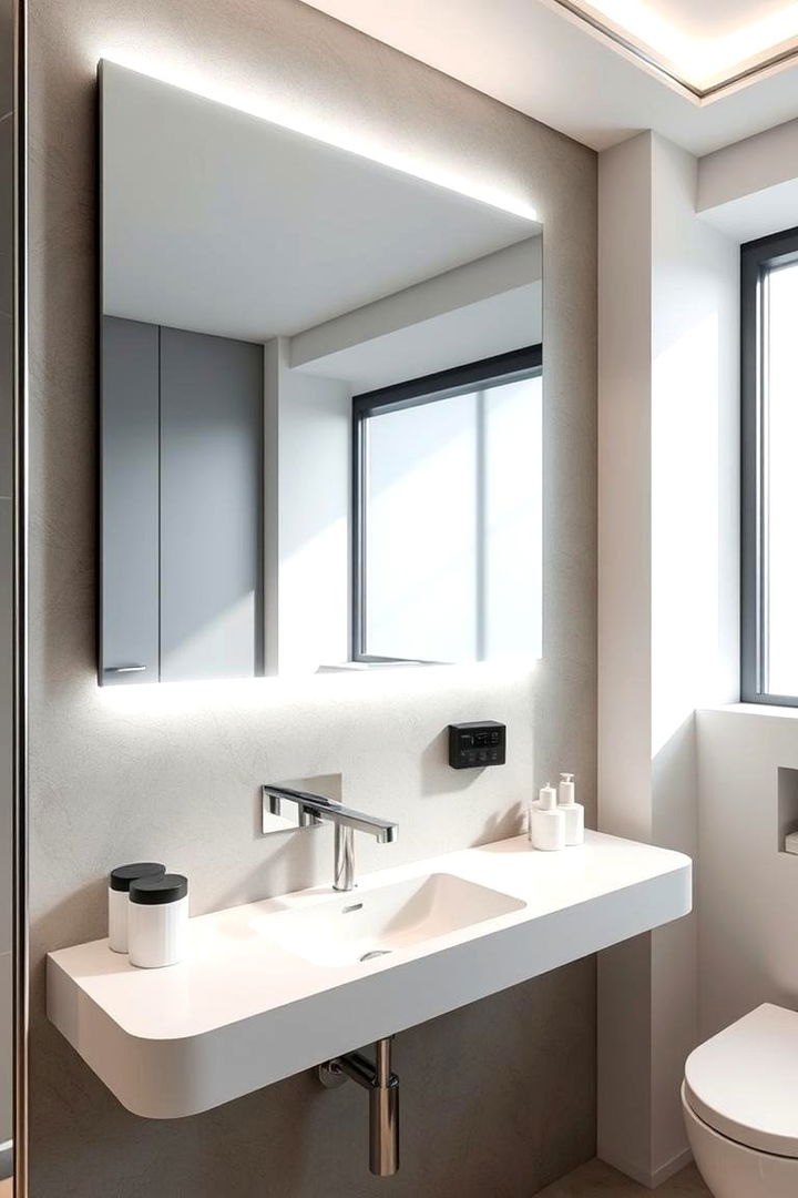 Smart Mirror Integration - 22 Bathroom Mirror Ideas