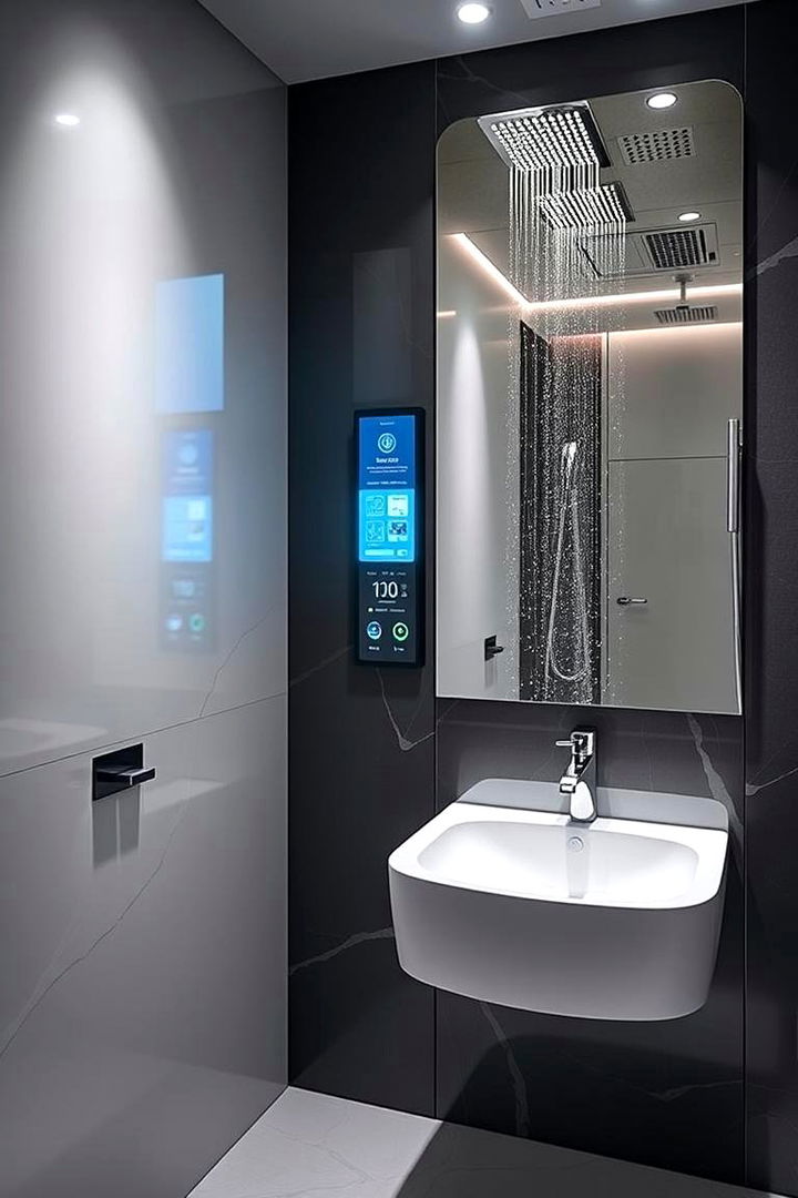 Smart Mirror Integrations - 22 Double Shower Ideas