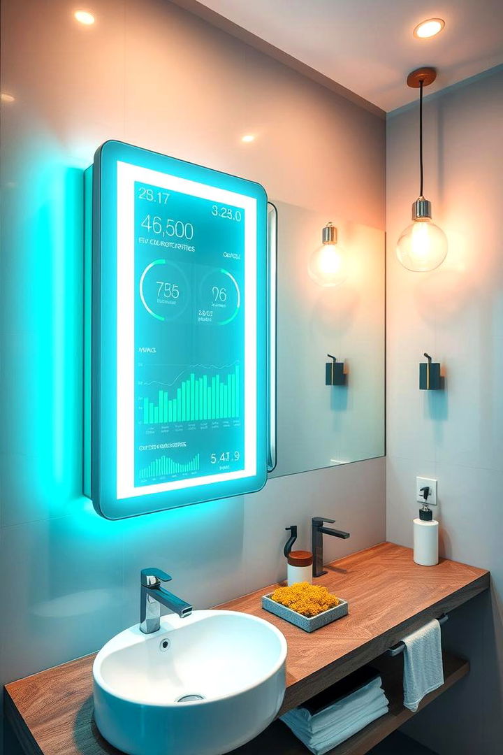 Smart Mirrors with Green Integration - 22 Green Bathroom Ideas