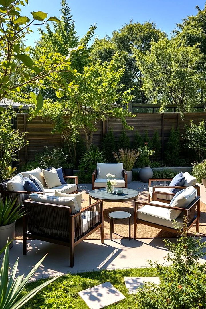 Smart Outdoor Furniture Placement - 22 AI Landscape Design Ideas