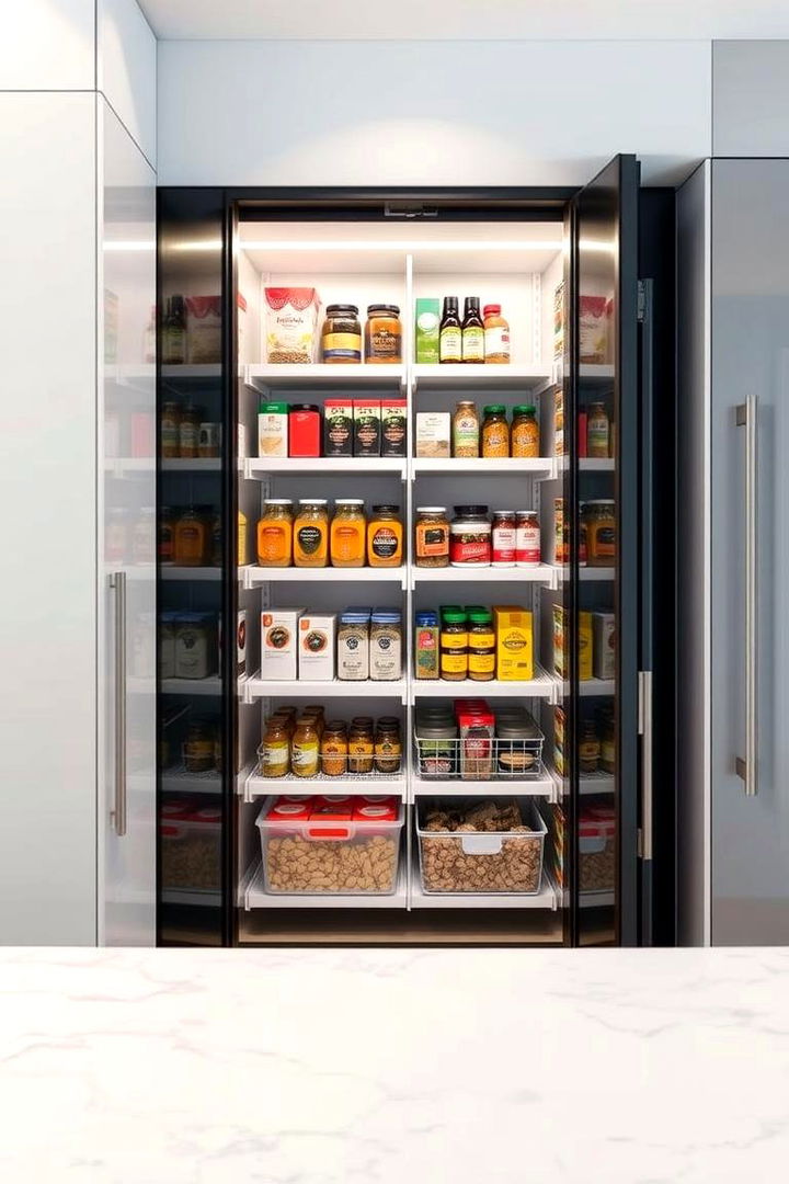 Smart Pantry Technology Integration - 22 Kitchen Pantry Ideas