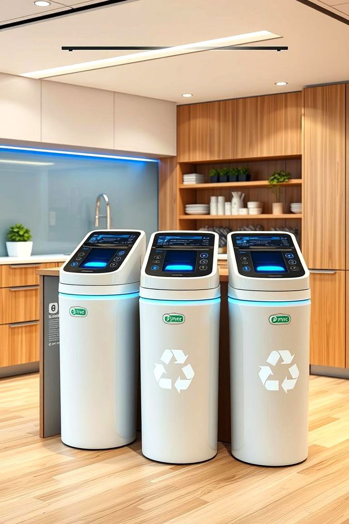 Smart Recycling Bins - 22 Office Kitchen Ideas