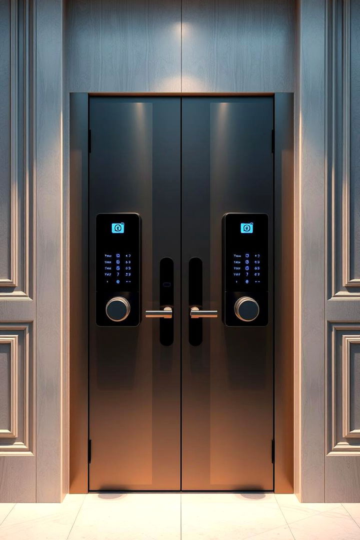 Smart Security - 22 Double Front Door Ideas